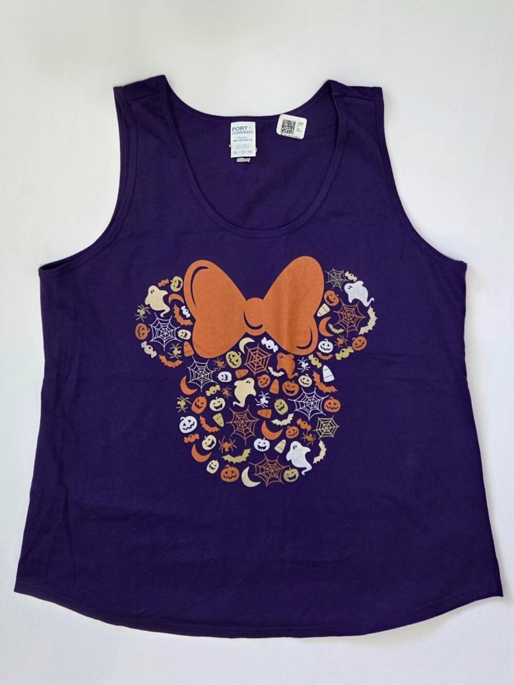 Disney Minnie Mouse Halloween Purple Scoop Neckline Tank Top Women’s, XXL - NWOT